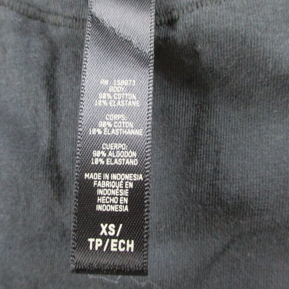 SKIMS Cotton Jersey T Shirt Womens XS Soot Black Crewneck Classic Casual Tee NWT - Picture 5 of 10